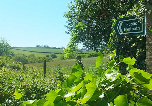 Photo Gallery Image - Diptford Public footpath 1 by the Parish Hall